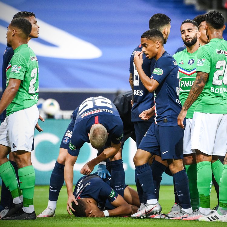 Mbappé a été blessé pendant le match